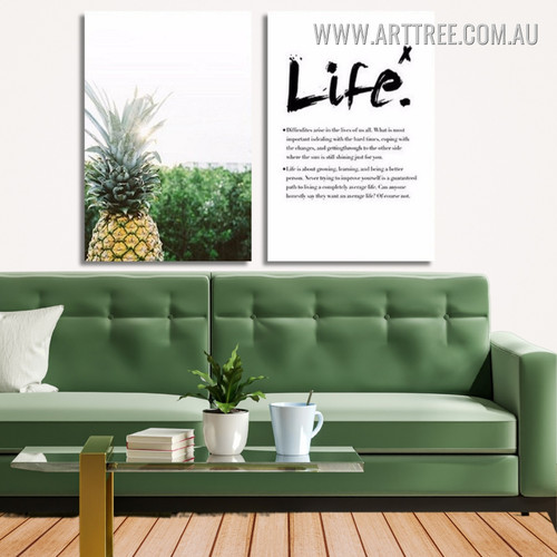 Life Inspirational Quote Framed 2 Piece Wall Decor Set - arttree.com.au