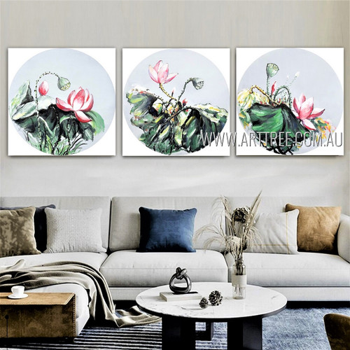 Lotus Flowers Wall Art Set - arttree.com.au