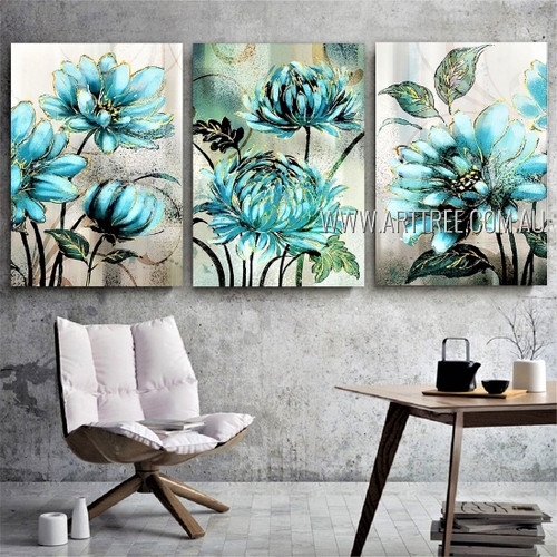 Teal canvas hot sale wall art