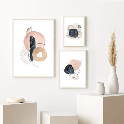 Spherical Patches Canvas Wall Art - arttree.com.au