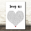 Stone Sour Song #3 White Heart Song Lyric Print