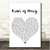 Sutherland Brothers & Quiver Arms of Mary White Heart Song Lyric Print