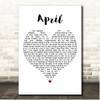 TesseracT April White Heart Song Lyric Print