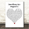 The Maccabees Something Like Happiness White Heart Song Lyric Print