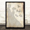 Lord Huron The Night We Met Man Lady Dancing Song Lyric Quote Print