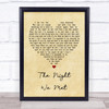 Lord Huron The Night We Met Vintage Heart Song Lyric Quote Print