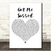 The Twang Got Me Sussed White Heart Song Lyric Print