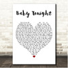 Bitty McLean Baby Tonight White Heart Song Lyric Print
