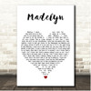 The Wonder Years Madelyn White Heart Song Lyric Print