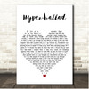 Björk Hyper-ballad White Heart Song Lyric Print