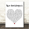 Tom Petty and the Heartbreakers Two Gunslingers White Heart Song Lyric Print