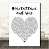 Tom Waits Heartattack and Vine White Heart Song Lyric Print