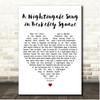 Vera Lynn A Nightingale Sang in Berkeley Square White Heart Song Lyric Print