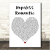 Wiz Khalifa Hopeless Romantic White Heart Song Lyric Print