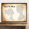 Luther Vandross Never Too Much Man Lady Couple Song Lyric Quote Print