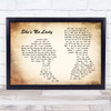 Lyle Lovett She's No Lady Man Lady Couple Song Lyric Quote Print