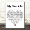 Calvin Harris By Your Side White Heart Song Lyric Print