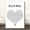 Camila Cabello First Man White Heart Song Lyric Print