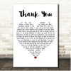 Chris Cornell Thank You White Heart Song Lyric Print