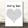 Chris Farlowe Out of Time White Heart Song Lyric Print