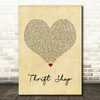 Macklemore & Ryan Lewis Thrift Shop Vintage Heart Song Lyric Quote Print