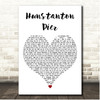 Deaf Havana Hunstanton Pier White Heart Song Lyric Print