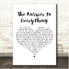 Del Shannon The Answer to Everything White Heart Song Lyric Print