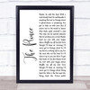 Madness The Prince White Script Song Lyric Quote Print