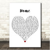 Edith Whiskers Home White Heart Song Lyric Print