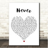 Embrace Never White Heart Song Lyric Print