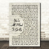 Marvin Gaye & Tammi Terrell You're All I Need To Get By Script Lyric Print