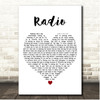 Alkaline Trio Radio White Heart Song Lyric Print