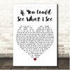 Geoff Moore If You Could See What I See White Heart Song Lyric Print