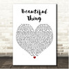Grace VanderWaal Beautiful Thing White Heart Song Lyric Print