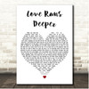 Gregory Porter Love Runs Deeper White Heart Song Lyric Print