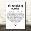 Greta Van Fleet The Weight of Dreams White Heart Song Lyric Print