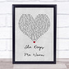 Mary Lambert She Keeps Me Warm Grey Heart Song Lyric Quote Print