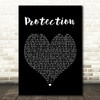 Massive Attack Protection Black Heart Song Lyric Quote Print