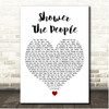 James Taylor Shower The People White Heart Song Lyric Print