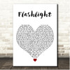 Jessie J Flashlight White Heart Song Lyric Print