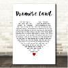 Joan Armatrading Promise Land White Heart Song Lyric Print