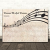 Genesis Domino The Last Domino Landscape Wavy Music Notes Song Lyric Print