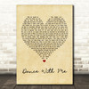 Morgan Evans Dance With Me Vintage Heart Song Lyric Quote Print