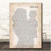 Amy Grant Baby Baby Mother & Baby Song Lyric Print