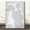 P!nk All I Know So Far Mother & Child Grey Song Lyric Print