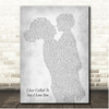Stevie Wonder I Just Called To Say I Love You Mother & Child Grey Song Lyric Print