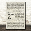 Cody Johnson Til You Cant Vintage Script Song Lyric Print