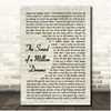 David Nail The Sound of a Million Dreams Vintage Script Song Lyric Print