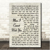 Frank Loesser More I Cannot Wish You Vintage Script Song Lyric Print