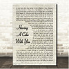 Frank OHara Having A Coke With You Vintage Script Song Lyric Print